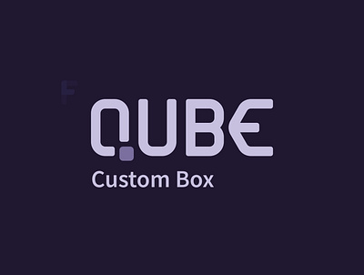 Qube branding clean design flat identity logo logo design minimal simple vector