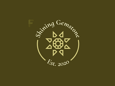 Shining Gemstone branding clean design flat identity logo logo design minimal simple vector