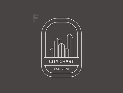 City Chart branding clean design flat identity logo logo design minimal simple vector