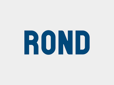 Rond - Font for Sale branding clean design flat font logo logotype minimal simple typeface