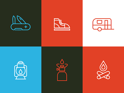 Line Icons Set 2 Proces download fire flat free great icons lamp line minimal outdoors shoe
