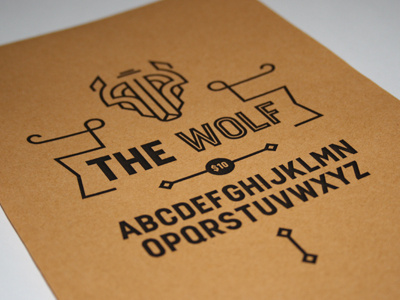 The Wolf Typeface font letters typeface wolf