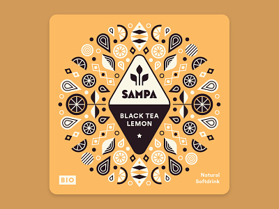 Sampa Iced Tea Bottle Label