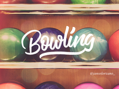 Bowling | Brush Pen Calligraphy bowling brushpen brushtype calligraphy handmade ink lettering logo typography