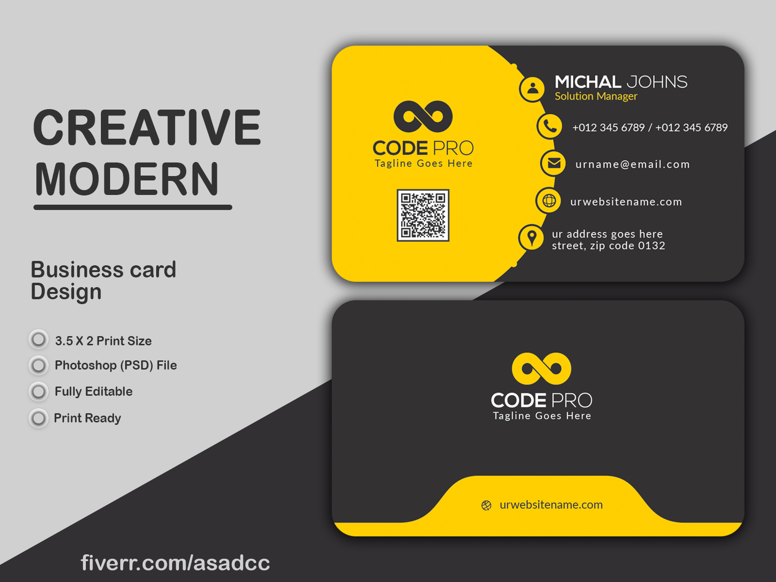Creative Business Card Design by ASADCC on Dribbble