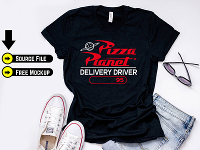 PIZZA Panel T shirt Design for website