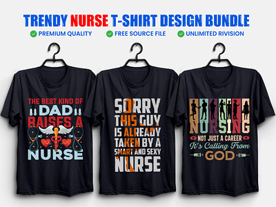 NURSE T shirt Design Bundle adobe adobe illustrator adobe photoshop business card design design illustration logo t shirt t shirt design vector