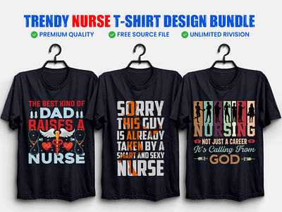 NURSE T shirt Design Bundle