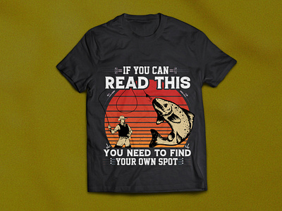 Fishing T shirt Design For Fish Lovers 3d business c ar adobe illustrator adobe photoshop business card design businesscard design flyer psd downlaod illustration t shirt t shirt design