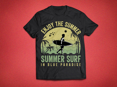 SUMMER SORF T shirt Design