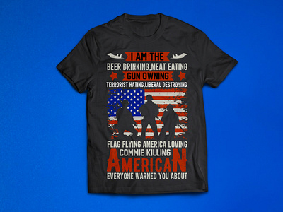 American T shirt Design