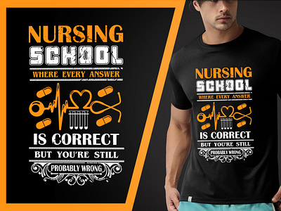 NURSING t shirt Design