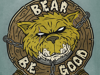 Bear Be Good character design illustration illustrator photoshop vector