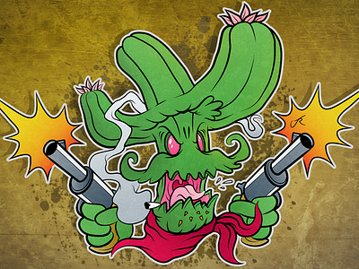 Cactus Jack character design illustration illustrator photoshop vector