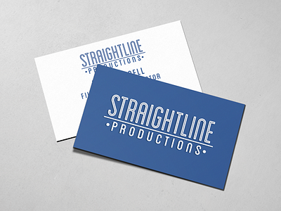 StraightlineProductions branding design graphic design logo stationery typography