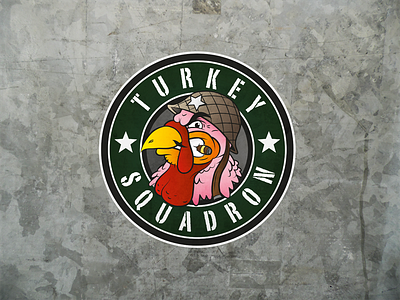 Turkey Squadron branding cartoon character design illustration illustrator logo vector art