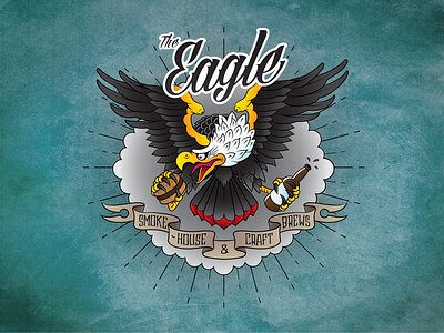 The Eagle branding design illustration illustrator logo design vector art