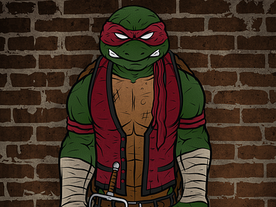 Turtle Warrior cartoon character character concept illustration illustrator photoshop the warriors tmnt vector art