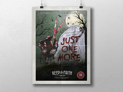 Just One More.... cardiff design graphic design horror illustration poster print