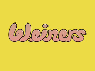 Weiners design graphic design illustrator logo photoshop typography vector