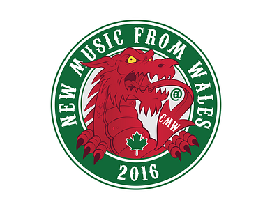 New Welsh Music @ CMW 2016 branding cartoon character cmw illustration illustrator logo photoshop vector art wales