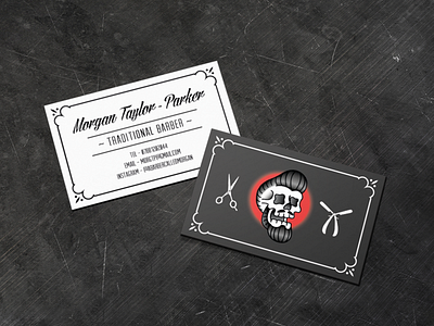 Traditional Barber Business Card