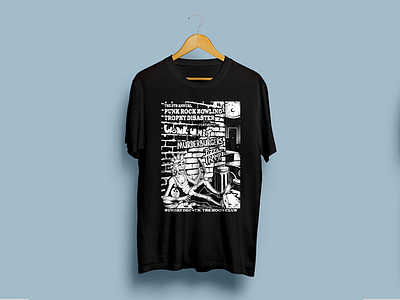 Punk Rock Bowling Trophy Disaster T-Shirt apparel bowling design graphicdesign illustration poster print punk rock