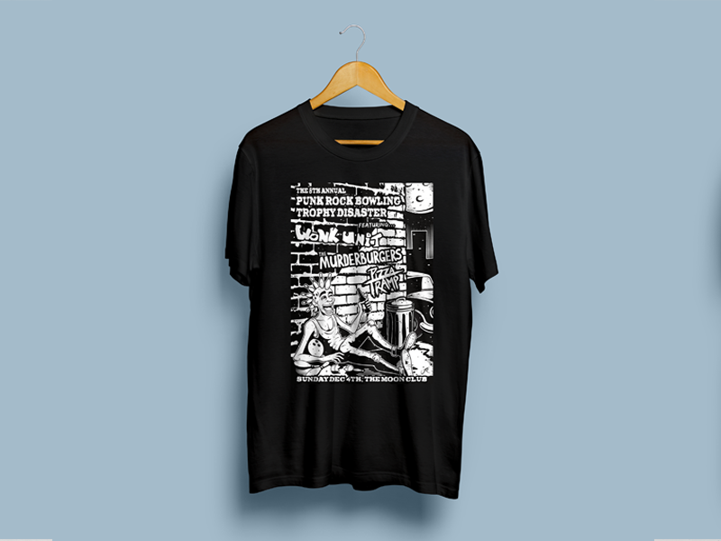 Punk Rock Bowling Trophy Disaster TShirt by James Reed on Dribbble