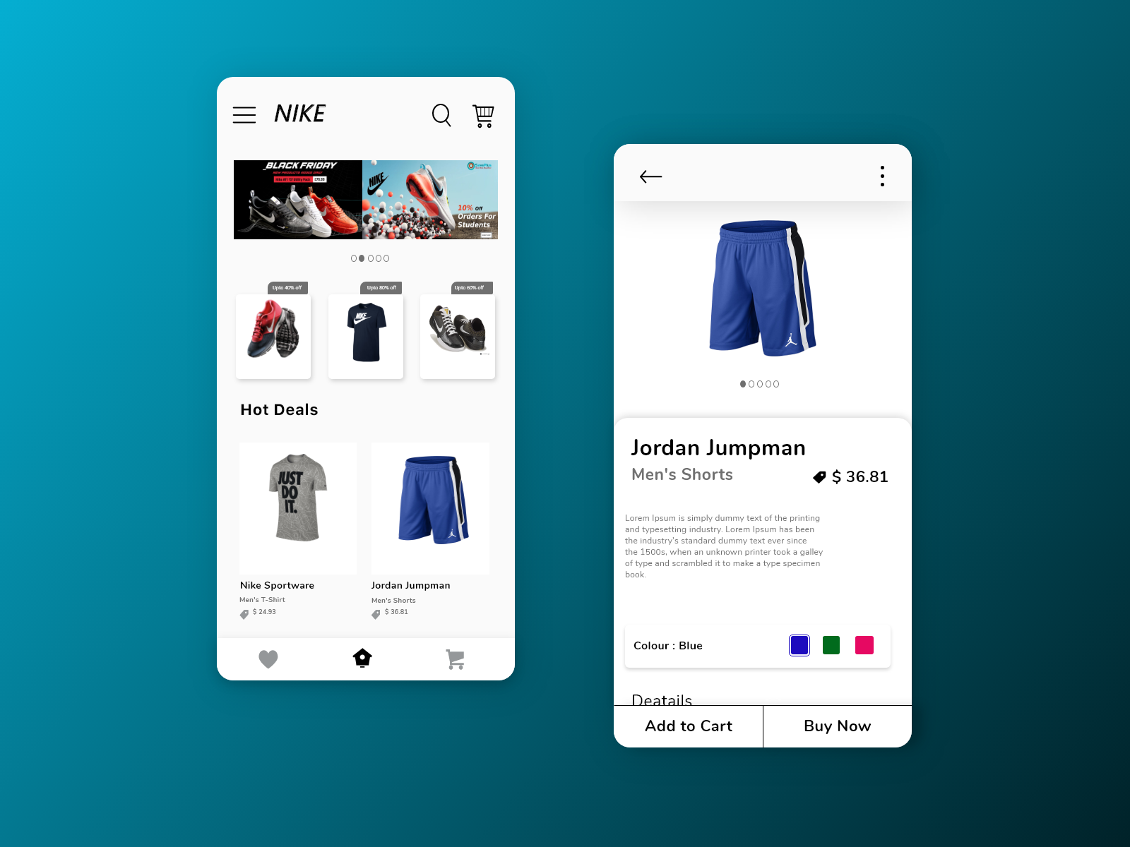 Nike Shopping App by Yash Rokad on Dribbble