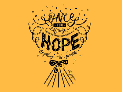 Hope brushletter design graphicdesign lettering logo procreate quotes typography