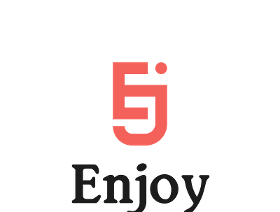 Logo for Enjoy company adobeillustrator branding creative designe digitalillustration graphic design icon identity logo logos marks minimalist portfolio typography vector