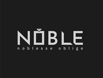 Logo for NOBLE adobeillustrator branding creative design designe digitalillustration graphic design icon illustration logo