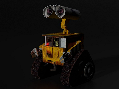 Low Poly Wall E Model 3dmodel walle texture