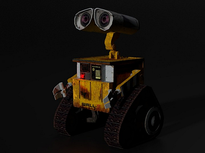 Low Poly Wall E Model