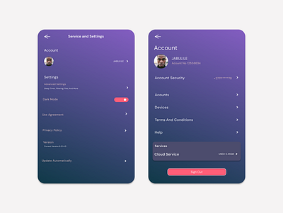 Daily UI Challenge Day007 Settings dailyui007 design figmadesign uxdesign webdesign