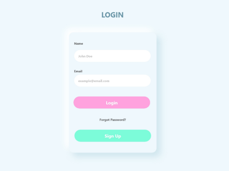 Login Page Design Using neomorphism by Dejaenvu on Dribbble