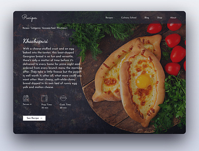 Recipes website app design front page recipe recipes recipes website ui uidesign web website