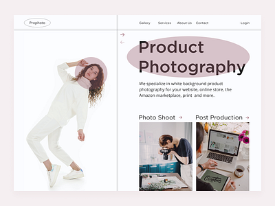 Product Photography - landing Page creative design landing landingpage minimalist minimalistic ui uidesign ux