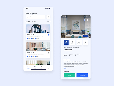 Property Marketplace app concept creative design property property app real estate real estate agency real estate app ui uidesign ux