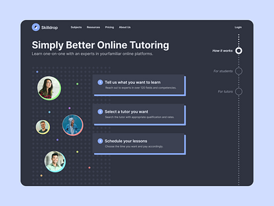 Online Tutoring Platform creative design modern online tutoring u ui uidesign ux