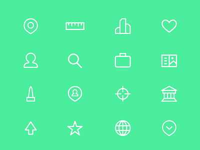 travel-related ui iconography
