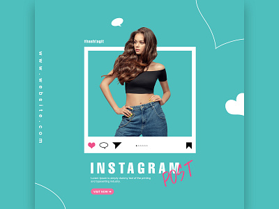 Instagram fashion poster banner graphic design photoshop poster social media poster