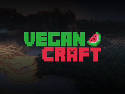 VeganCraft Logo logo minecraft server vegan