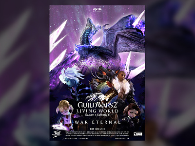 Guild Wars 2 S4E06 Movie Poster game game art guild wars movie poster