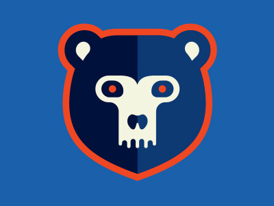Zombie Bear illustration logo