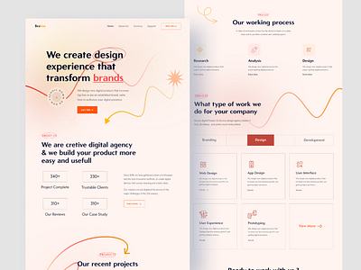 Digital Agency Landing Page agency agency landing page best landing page design design digital agency e commerce homepage landing page medical ux website design