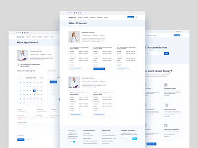 Appointment Pages agency agency landing page animation appointment best landing page design callender clean design event graphic design homepage hospital hospital website landing page medical medical website ui ui design ux design website website design