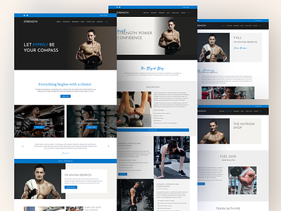 Fitness Website Design best landing page design clean design design exercise fitness gym homepage illustration landing page landing page design logo men fitness nutrition profram ui design ui ux design ux design website website design workout