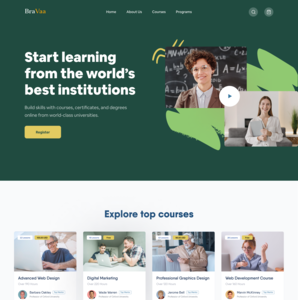 E-Learning Landing Page by Faysol Ahmed Sozib on Dribbble