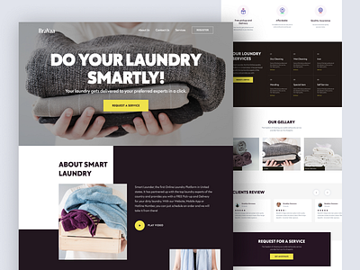 Laundry Service Homepage